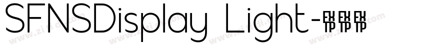 SFNSDisplay Light字体转换